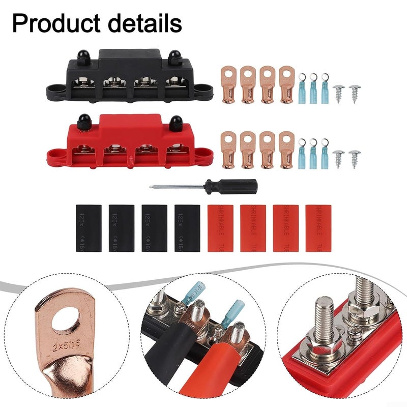 كتلة توزيع طاقة البطارية الطرفية للحافلة الثقيلة 250 أمبير 4 طرق للمركبات المنزلية البحرية - Image 4